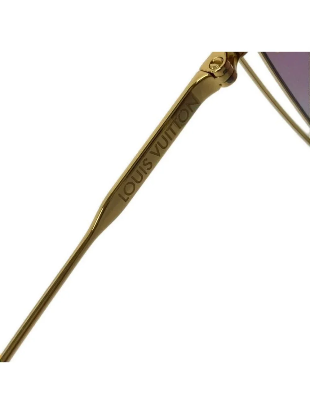 Louis Vuitton Sunglasses a Nous Deux Purple Gold Black Eyewear